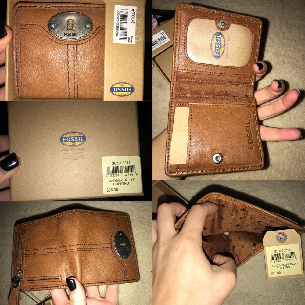 Fossil Wallet, brown leather