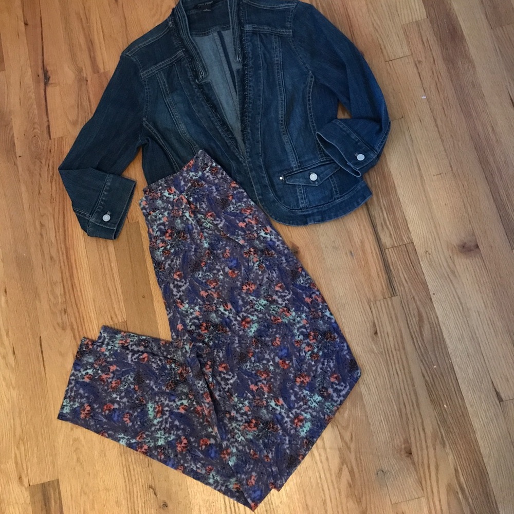 BCBG Generation Floral Trouser Pants