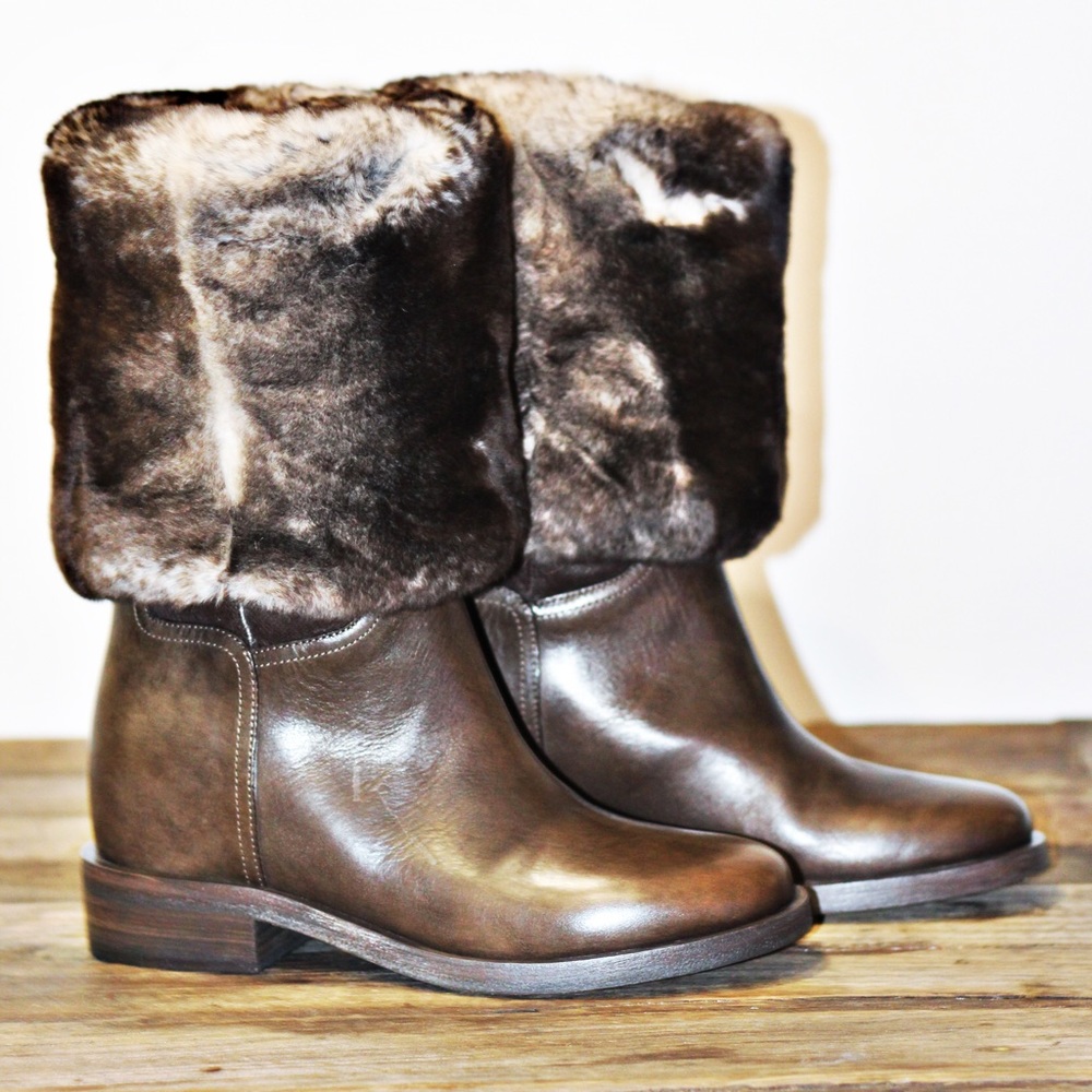 Chanel CC Fur Boots Fall 2016