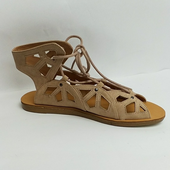 blush gladiator sandals