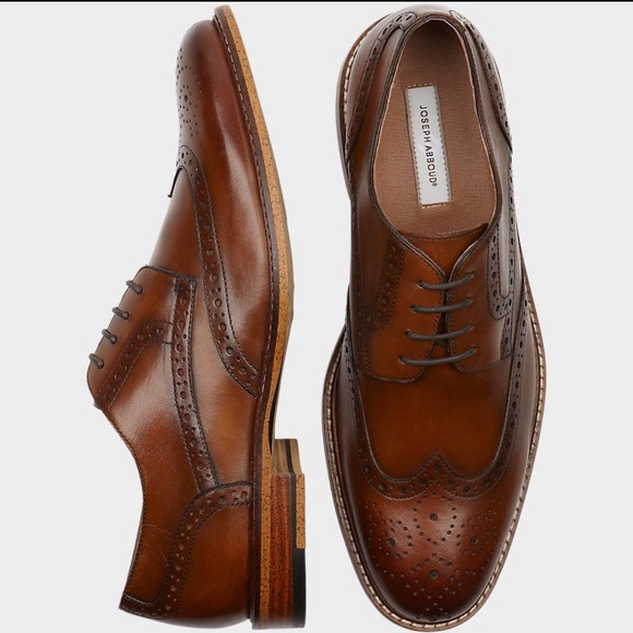 Joseph Abboud Greenwood Tan Wingtips 