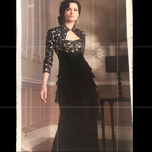 Stunning plum mother of 2 piece dress