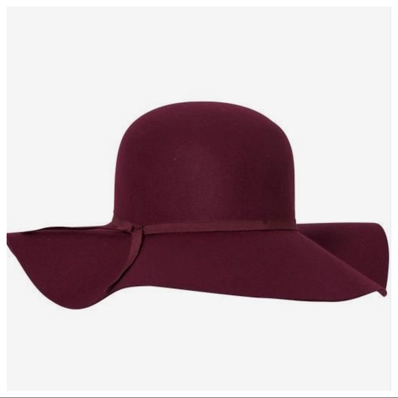Burgundy bow tie floppy hat - Picture 5 of 5
