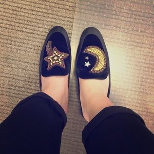 Black velvet &a leather Sam Edelman Miles