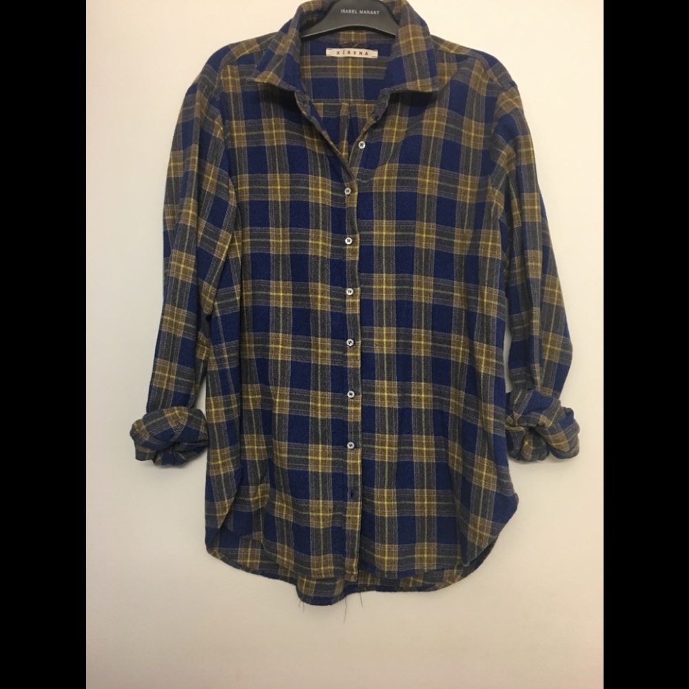 Xirena flannel button down