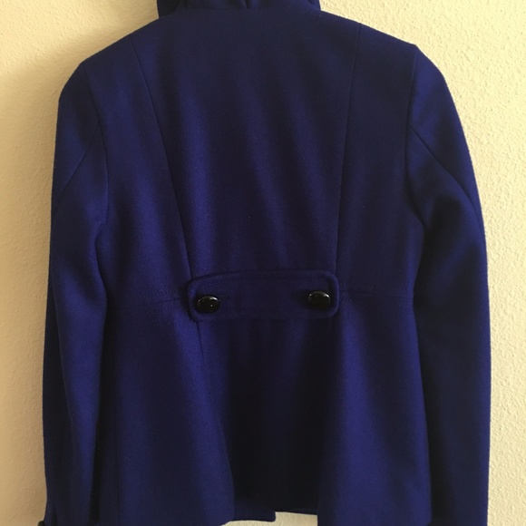 Old Navy Ruffle Collar Wool Peacoat - Picture 3 of 5