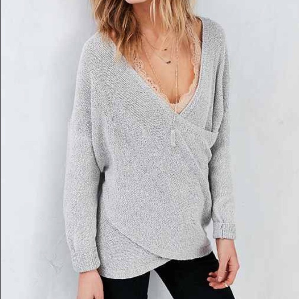 Urban Outfitters Kimchi Blue Surplice Sweater