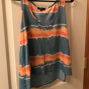 Coral and teal tank
