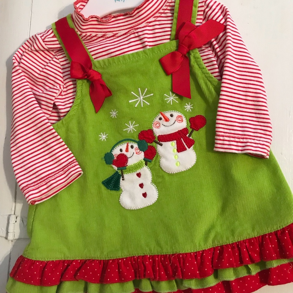 2-piece Holiday Corduroy Dress