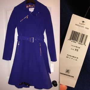 Flared BCBGeneration blue coat