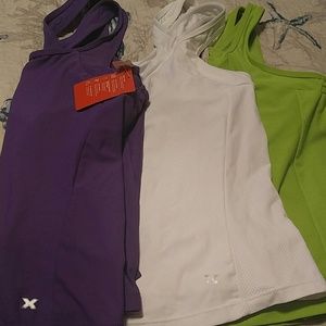 3 workout tanks 1 new, 2 gently worn sz lg
