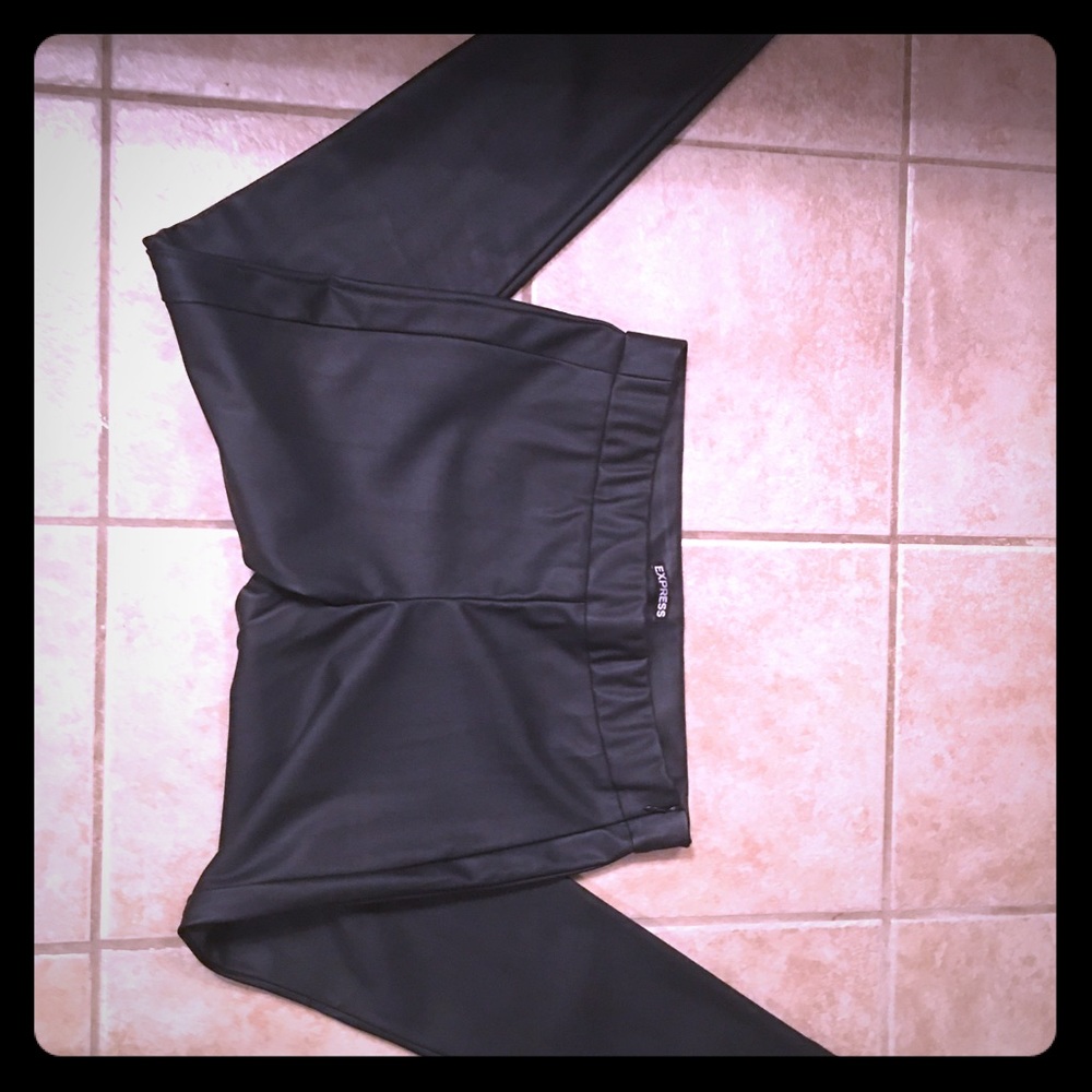 Express leather like pants