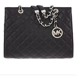 MICHAEL KORS quilted leather tote
