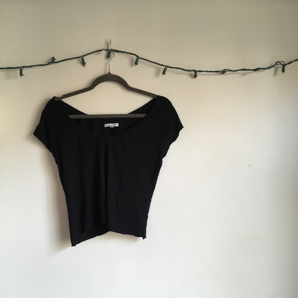 American Eagle Black Crop Top