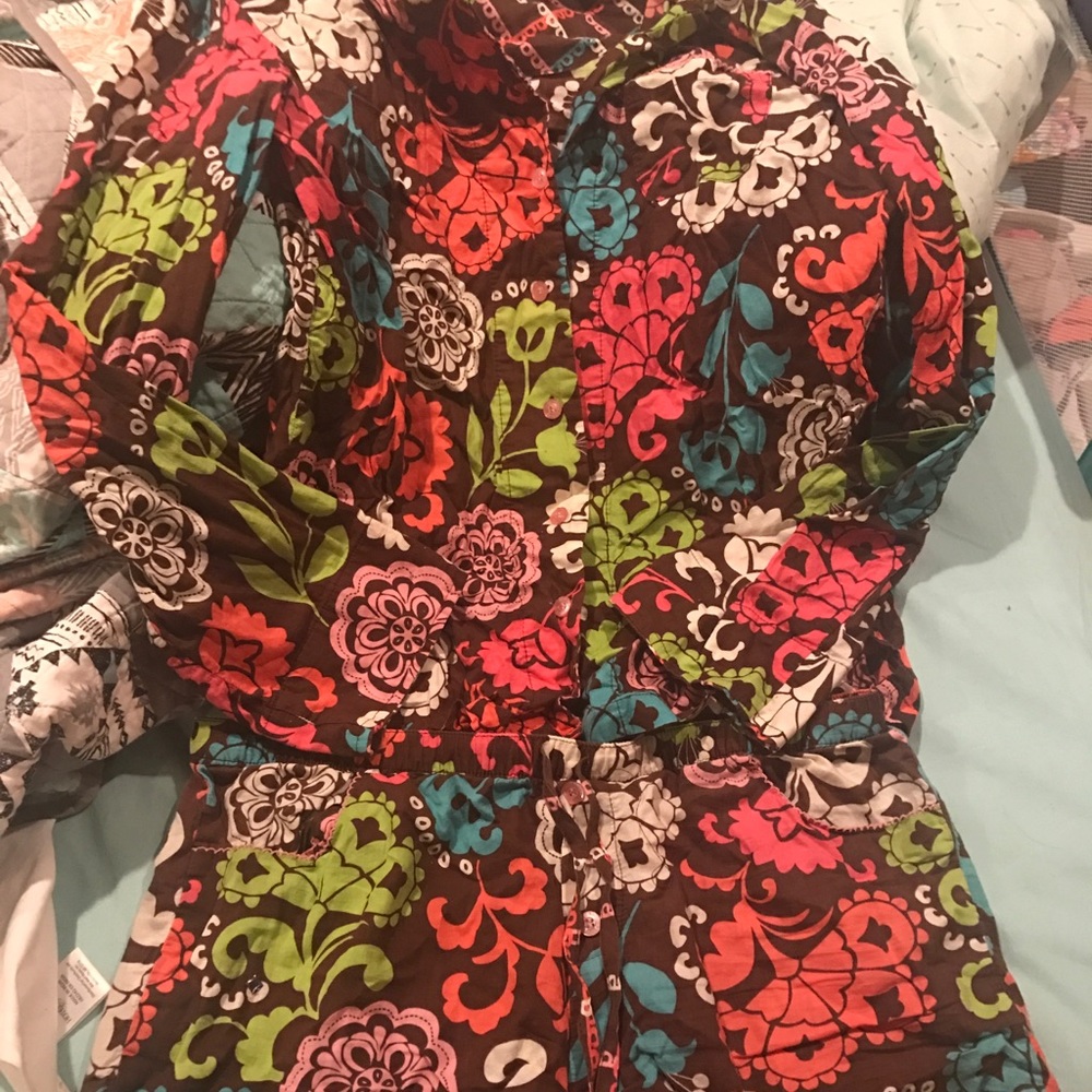 Set of Vera Bradley pajamas.