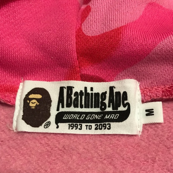 Bape | Sweaters | Pink Bape Hoodie | Poshmark