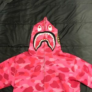 Pink Bape hoodie