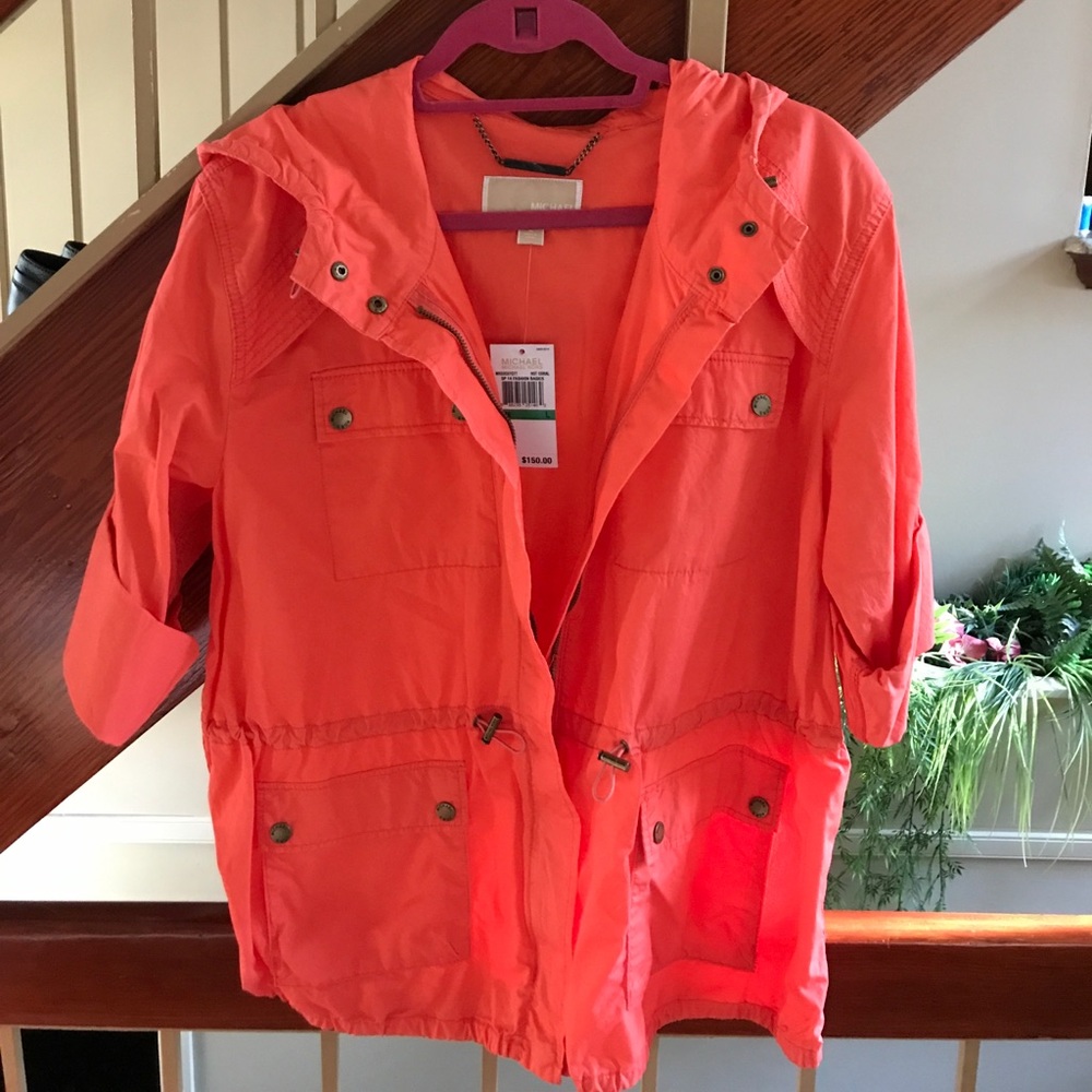 Coral Michael Kors Light Jacket