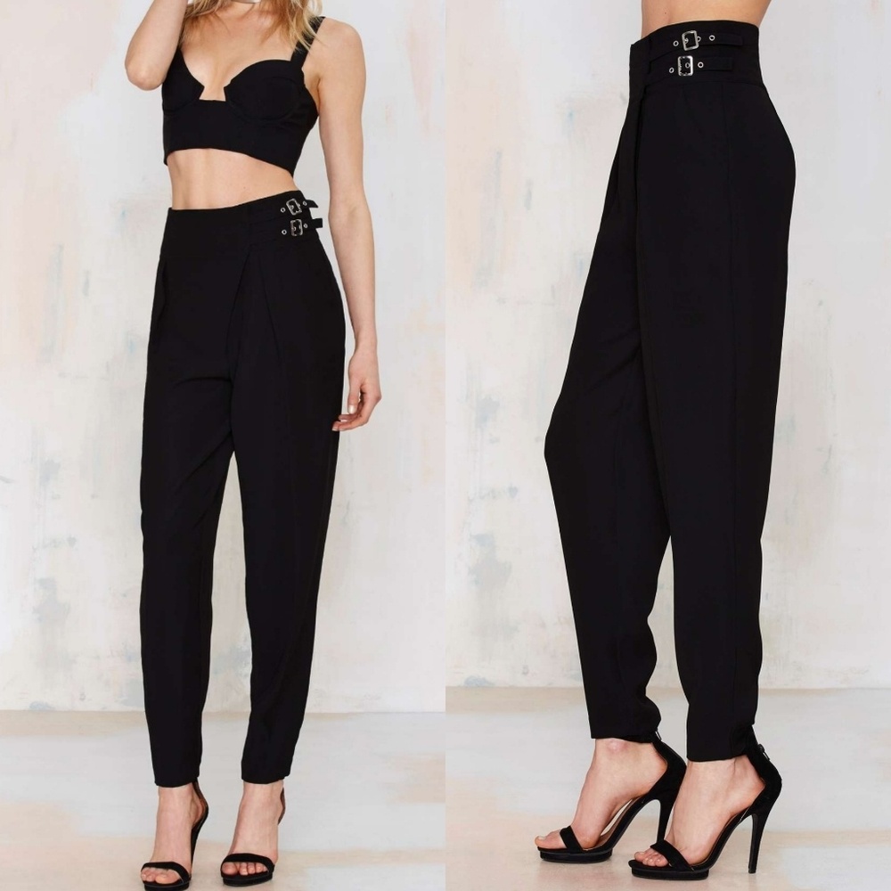 Nwt nasty gal xs buckle trousers