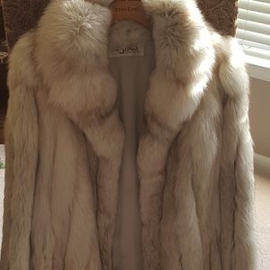 Blue Fox Fur Jacket