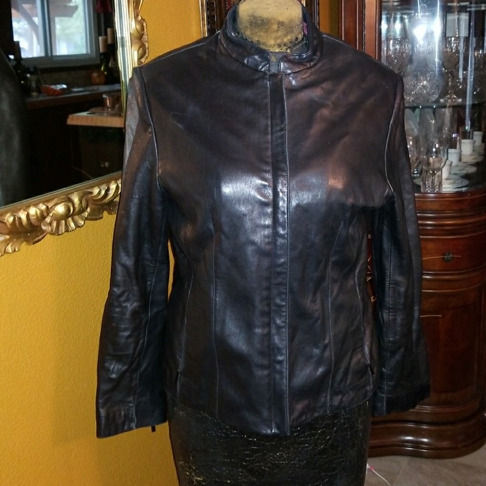 Adler leather woman's coat