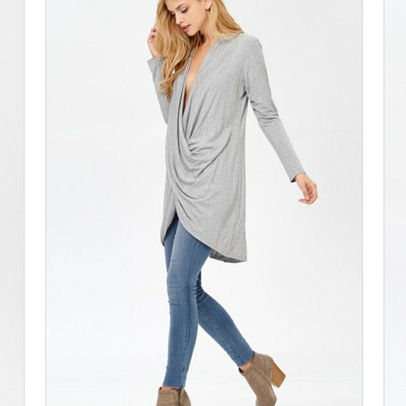 ☄Heather Gray Twist Front - Picture 2 of 6