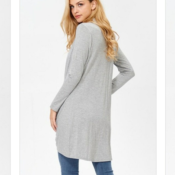 ☄Heather Gray Twist Front - Picture 4 of 6