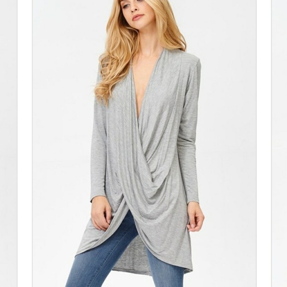 ☄Heather Gray Twist Front - Picture 5 of 6