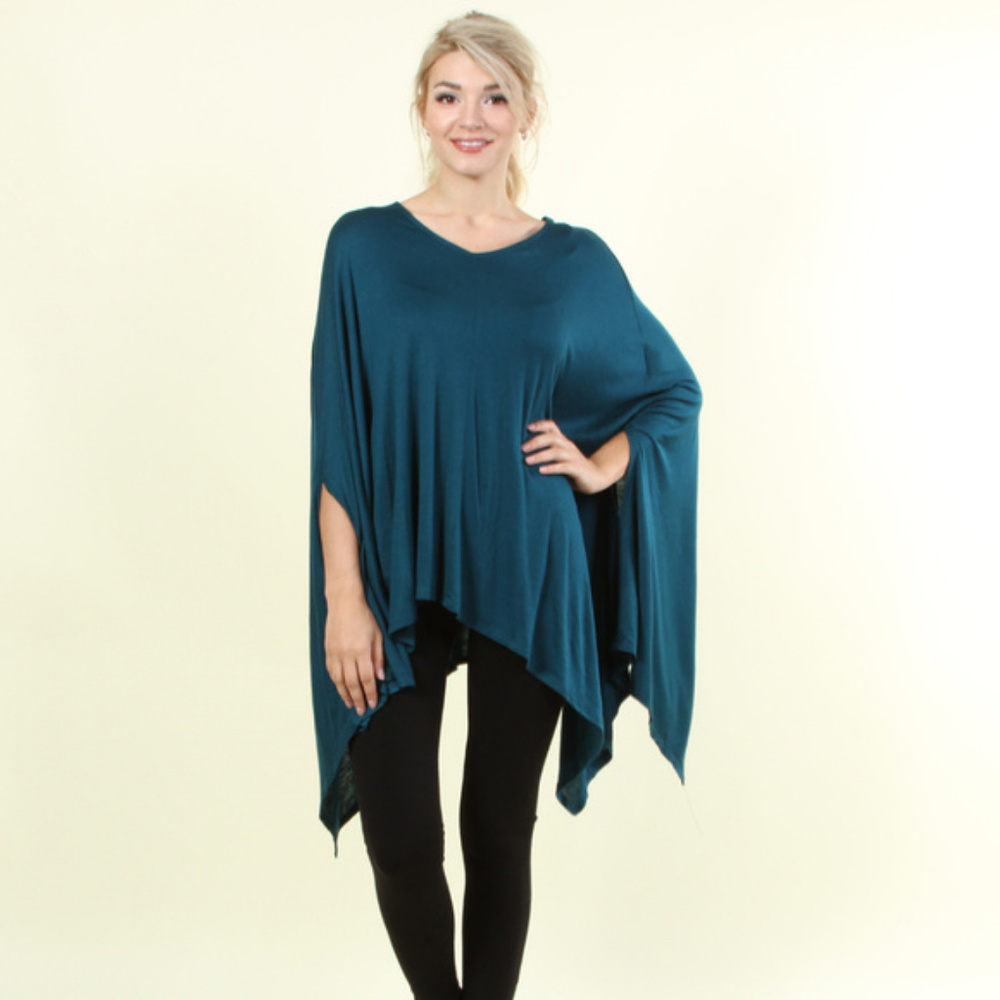 Women's Poncho Tunic - Picture 2 of 5