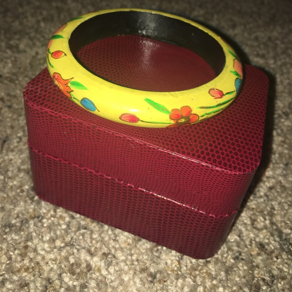 Hand painted Indian bangle bracelet — from India.