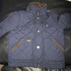 Ralph Lauren Baby Boy Navy Blue Quilted Jacket 9M