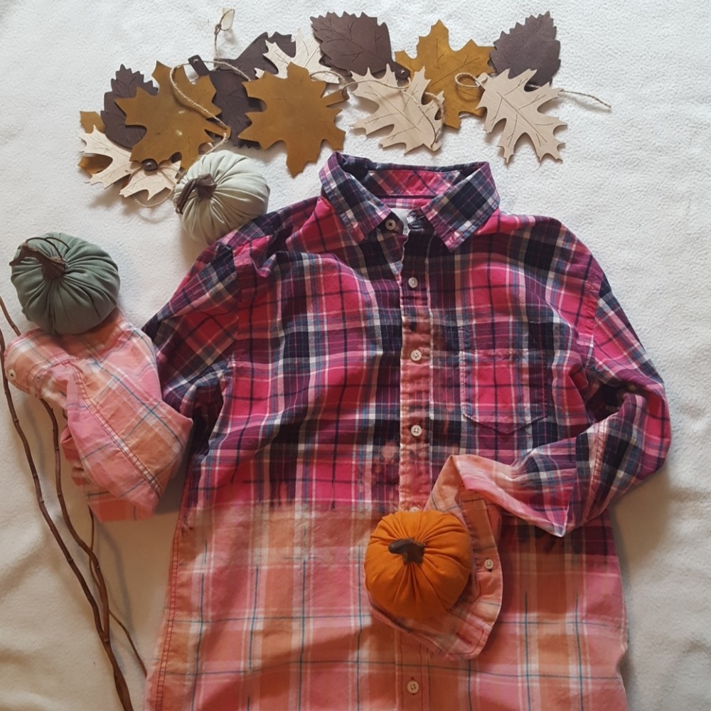 Aerpostale plaid dipped top 📣😊Final price cut