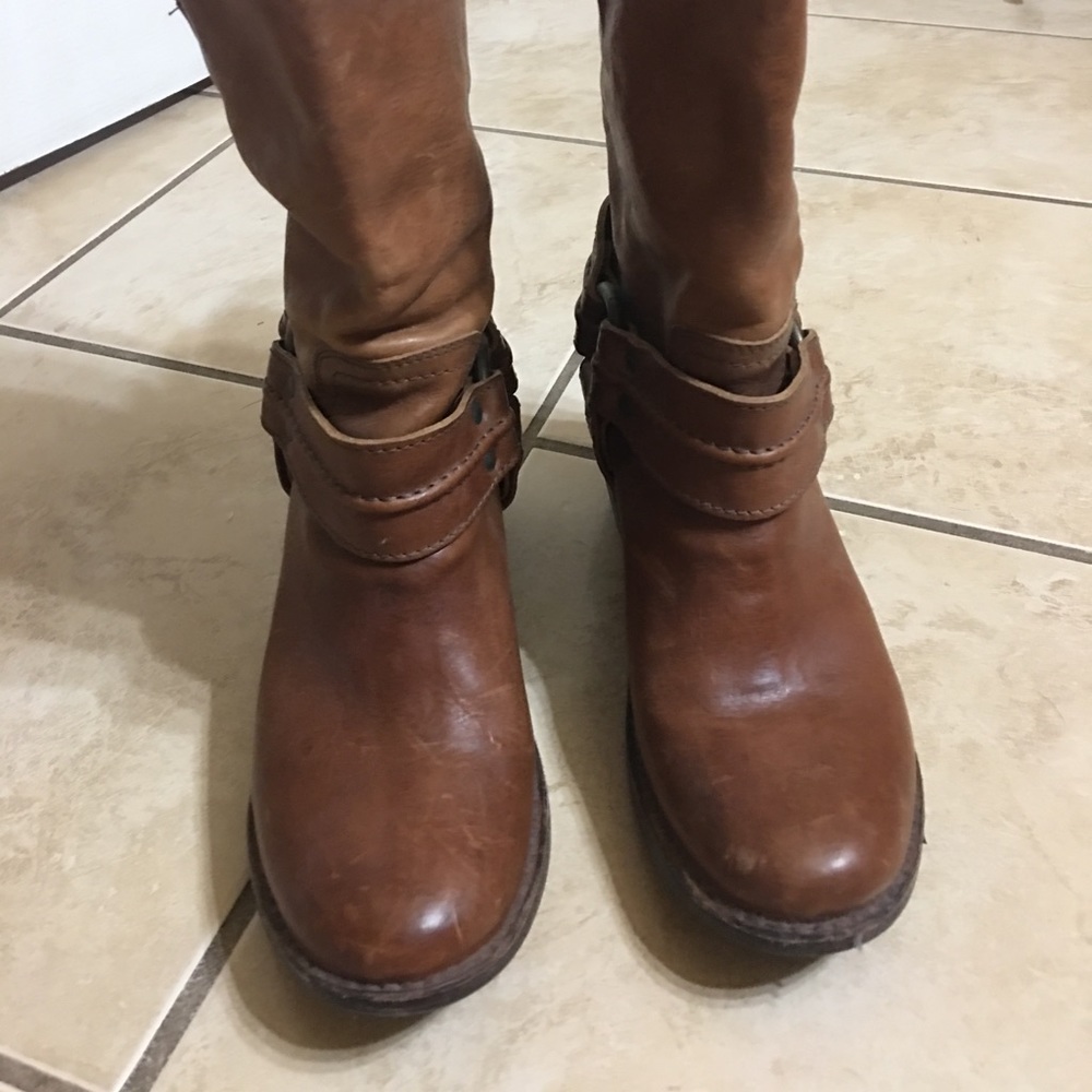 Frye Carmen Harness Boots size 8