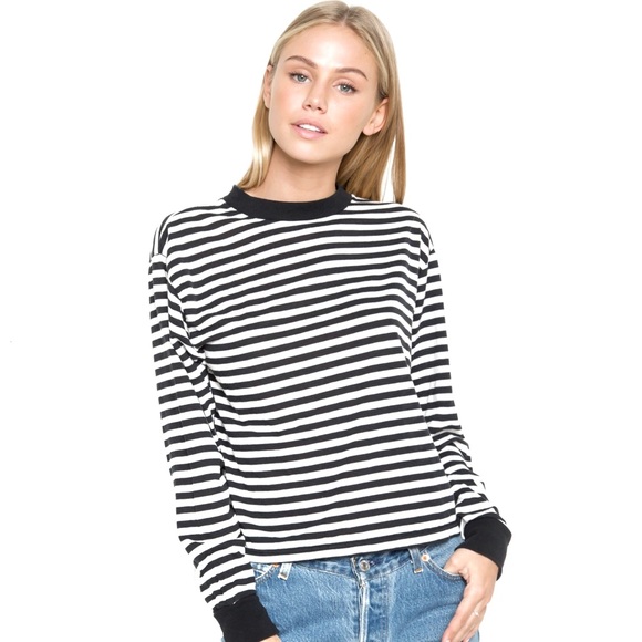 Brandy Melville Tops - Brandy Melville Gretchen Top Black and White