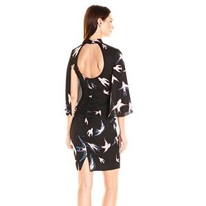 UNIQUE Tracy Reese backless long sleeved dress