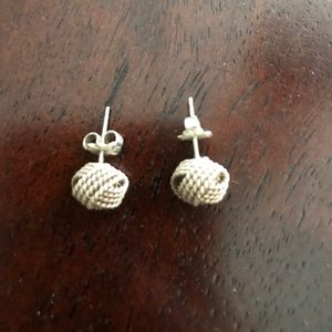 Tiffany & Co. Silver Knot Earrings