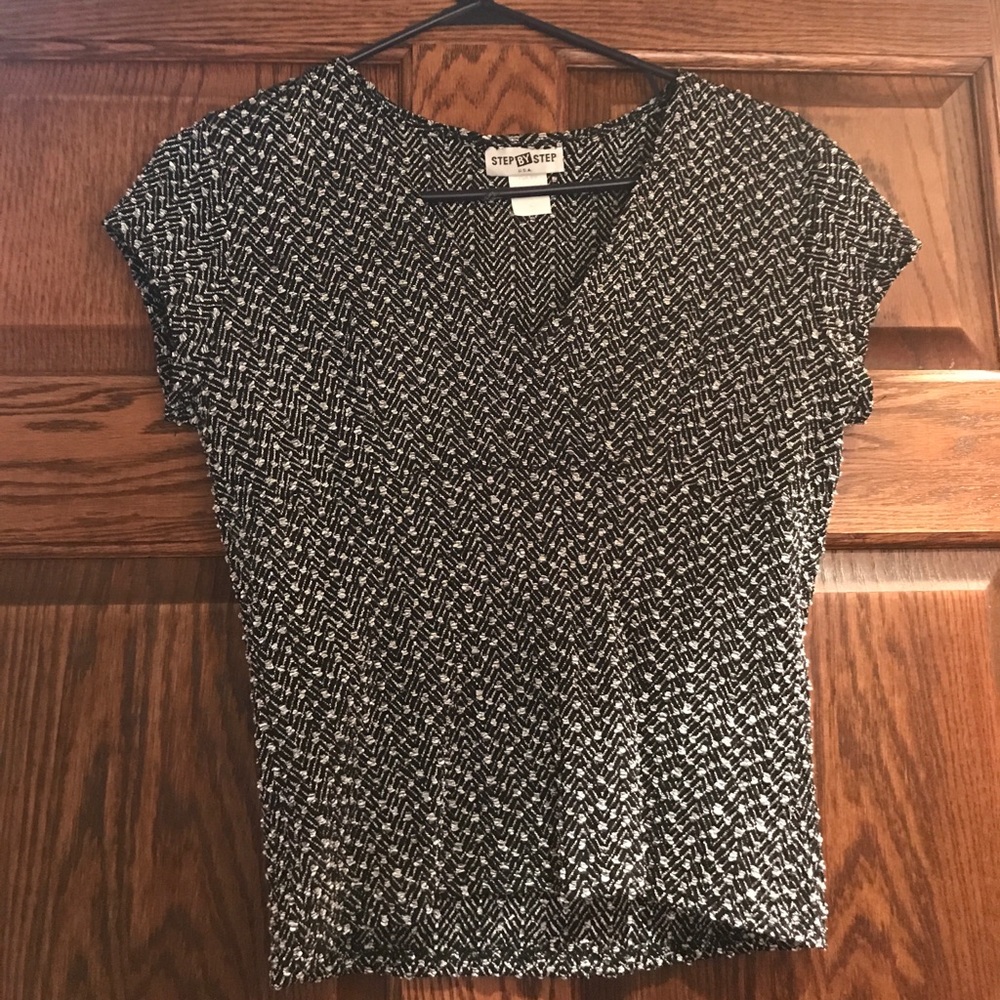 Black, sparkly shirt!