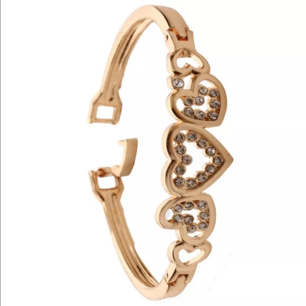 Brand new love ❤️ cuff crystals bangle bracelet - Picture 2 of 8