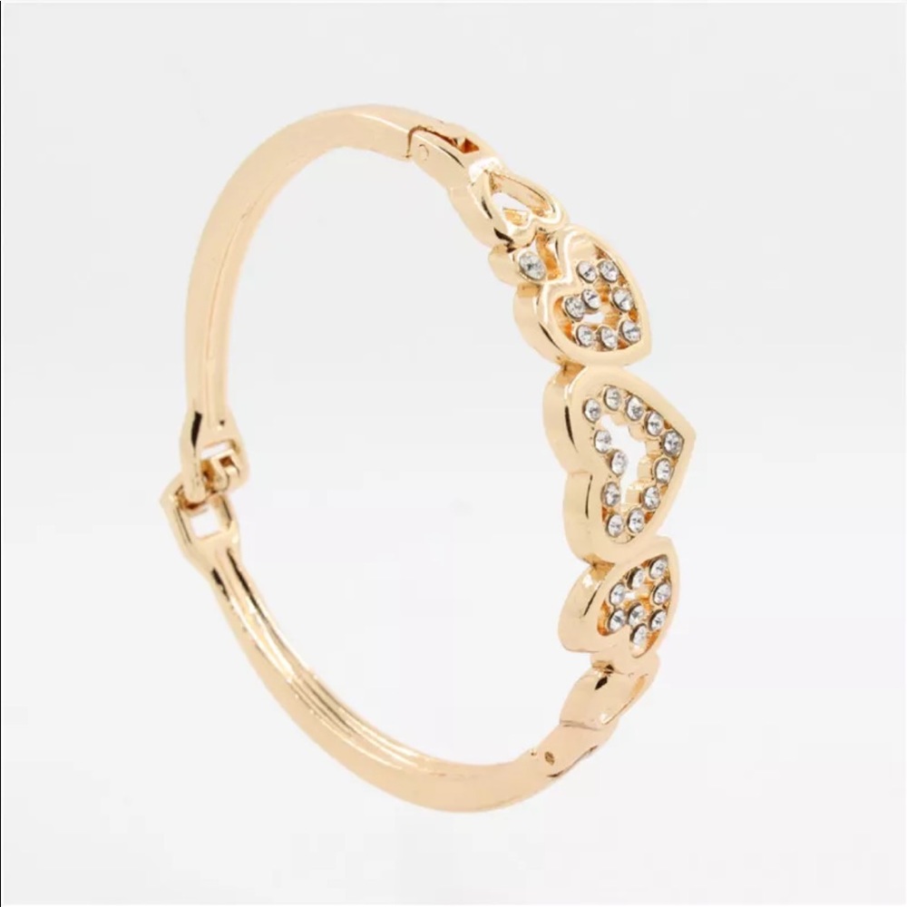 Brand new love ❤️ cuff crystals bangle bracelet - Picture 4 of 8
