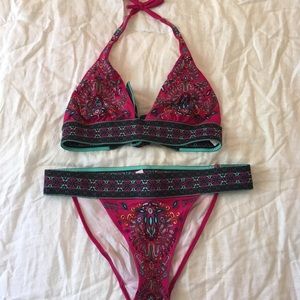 Victoria’s Secret pink mosaic swimsuit