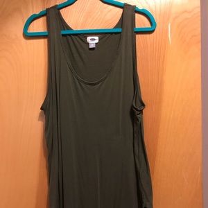Old Navy olive green swing tank XXL