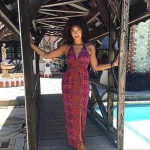 Pink Desire Print Dress