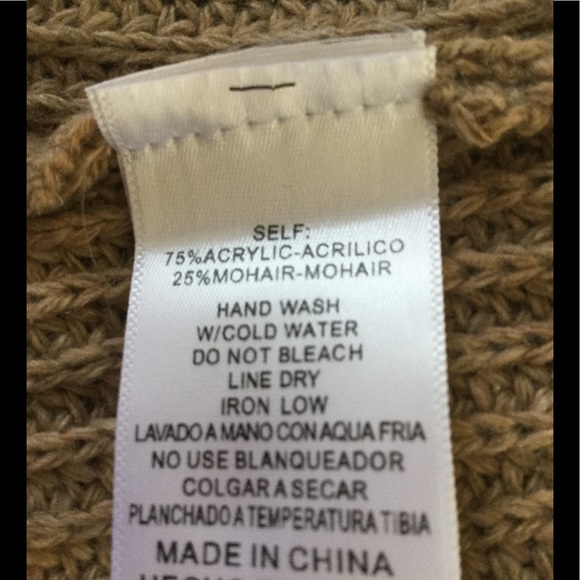 Knit Cozy Oversized Sweater/Dress in Mocha - Picture 7 of 7