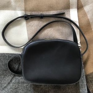 J crew leather cross body bag.