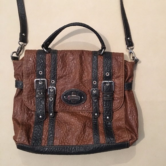 Nine West Handbags - Nine West Sample Satchel Bag Purse Brown Black