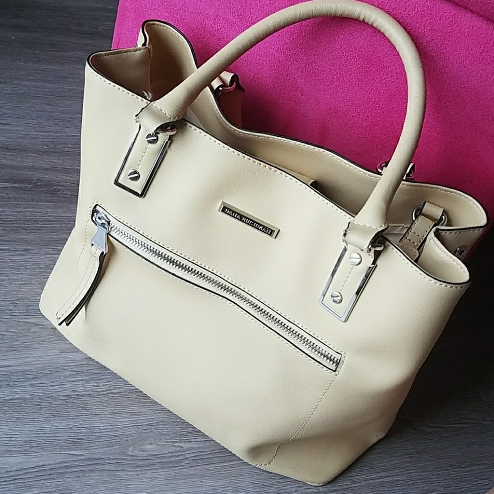 Cute yellow cream color handbag