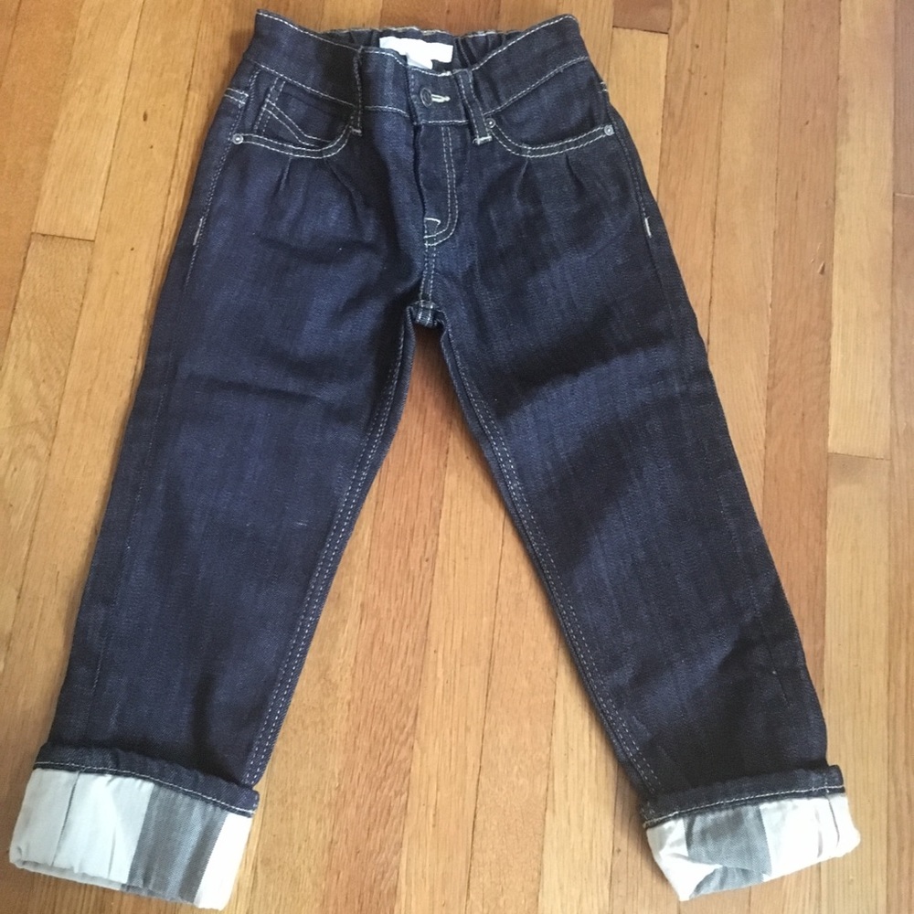 Girls toddler Burberry blue jeans sz 3t