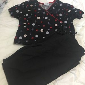 scrub star brand scrub top & pant set!