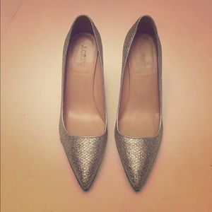 Jcrew Silver pumps