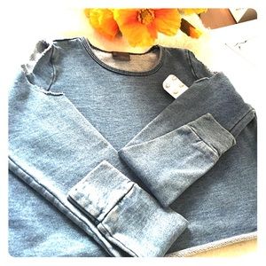 Cut out shirt.